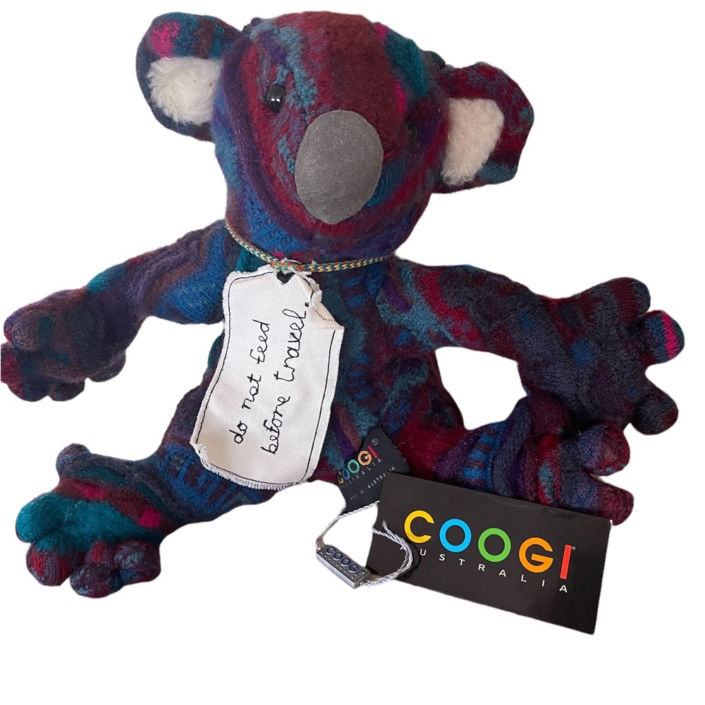 Vintage COOGI Vibrant Multicolor Plush Koala